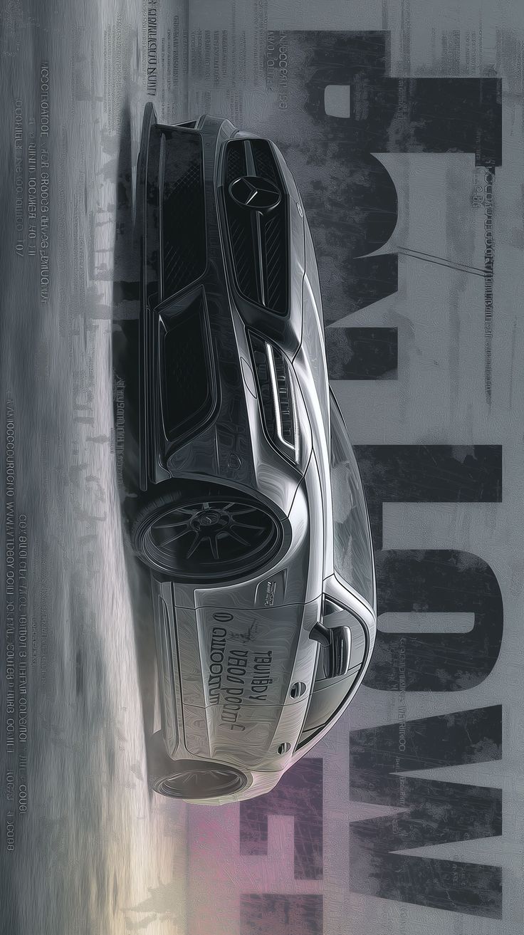 Mercedes Cinematic Drift Poster