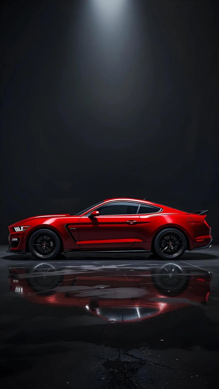 Moody Red BMW Wall Art Poster