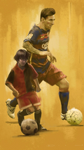 Young Messi Journey Poster