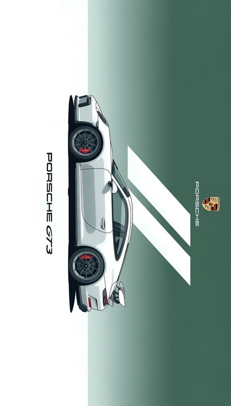 Porsche 911 GT3 Minimalist Car Poster