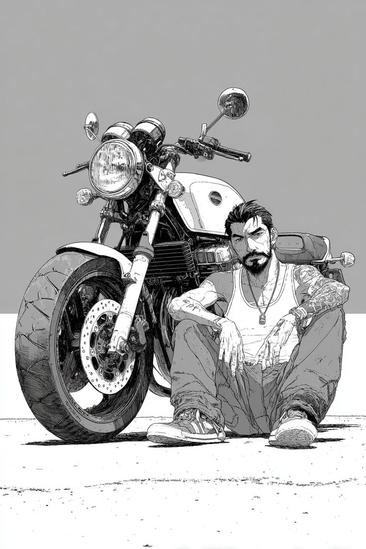 Ink Rider Sketch Artwork
