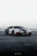 White Bugatti Chiron Poster