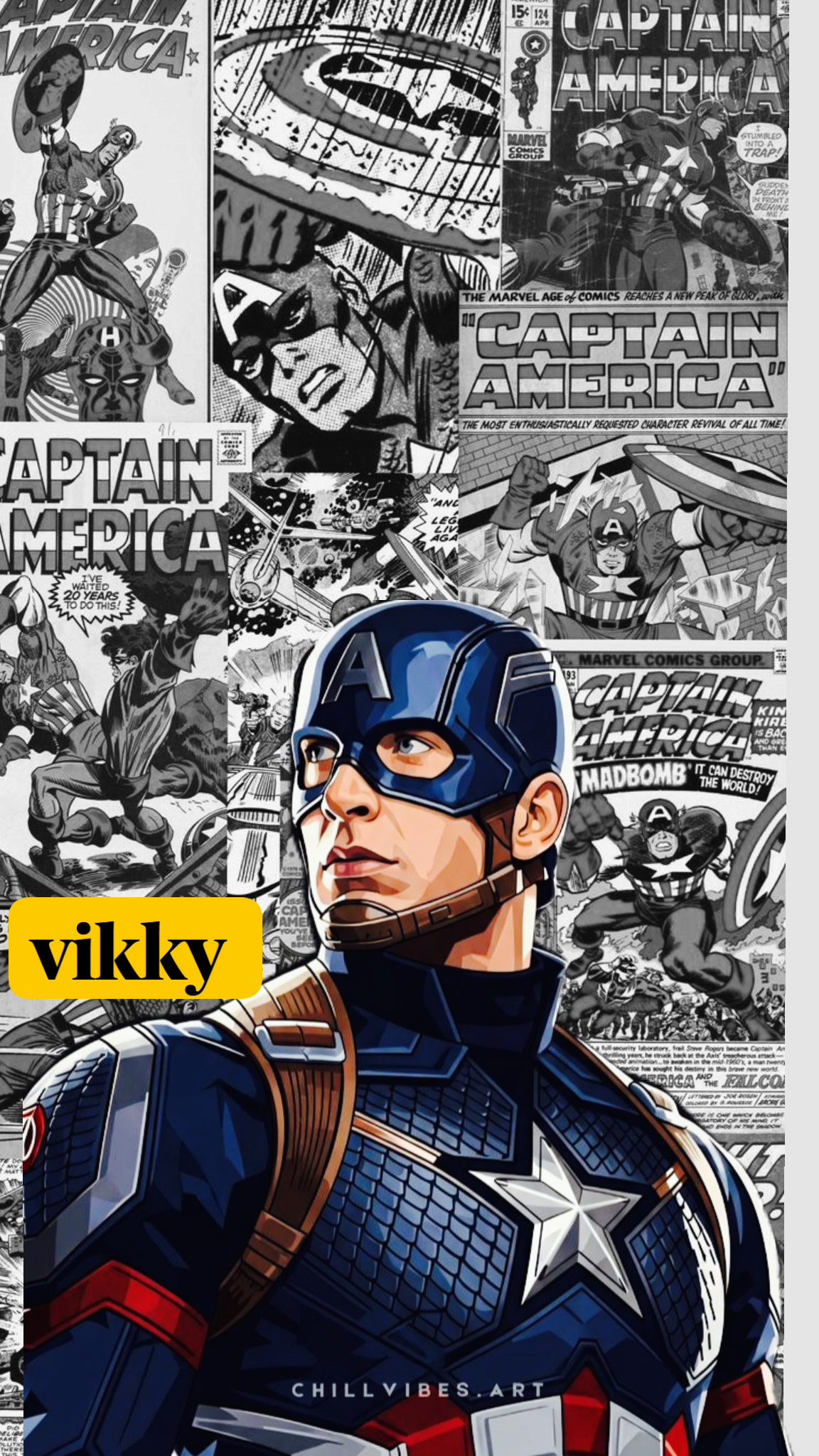 Captain America Vintage Poster
