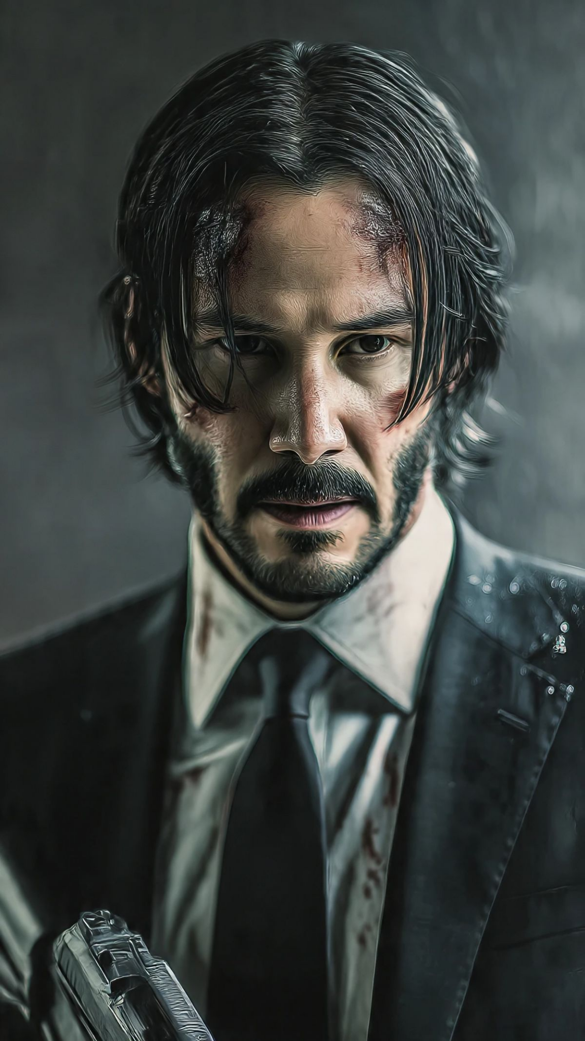 John Wick Battle Portrait Poster