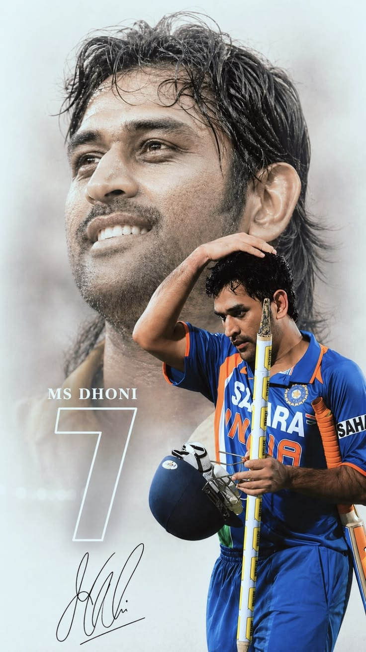 MS Dhoni Career Tribute Poster