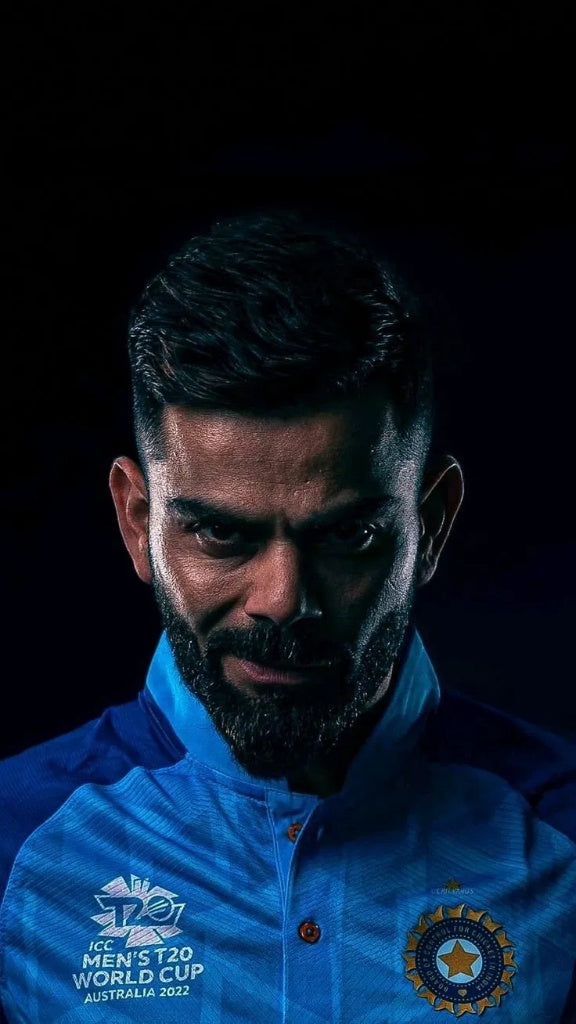King Kohli: Legends of Cricket Retro Poster