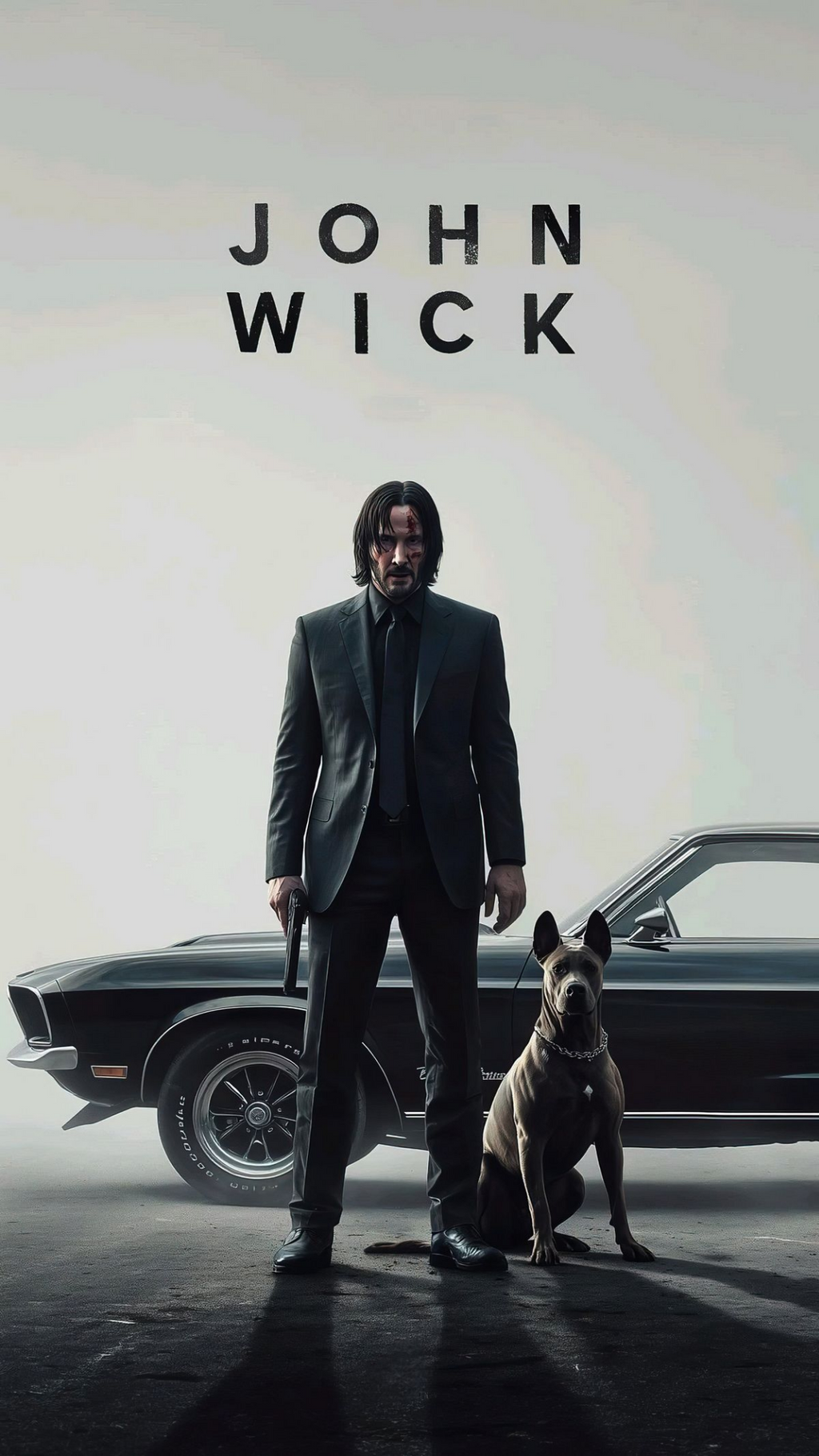 John Wick & Mustang Poster