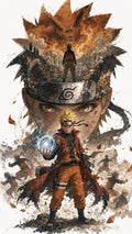 Naruto Uzumaki & Kurama Premium Anime Manga Poster