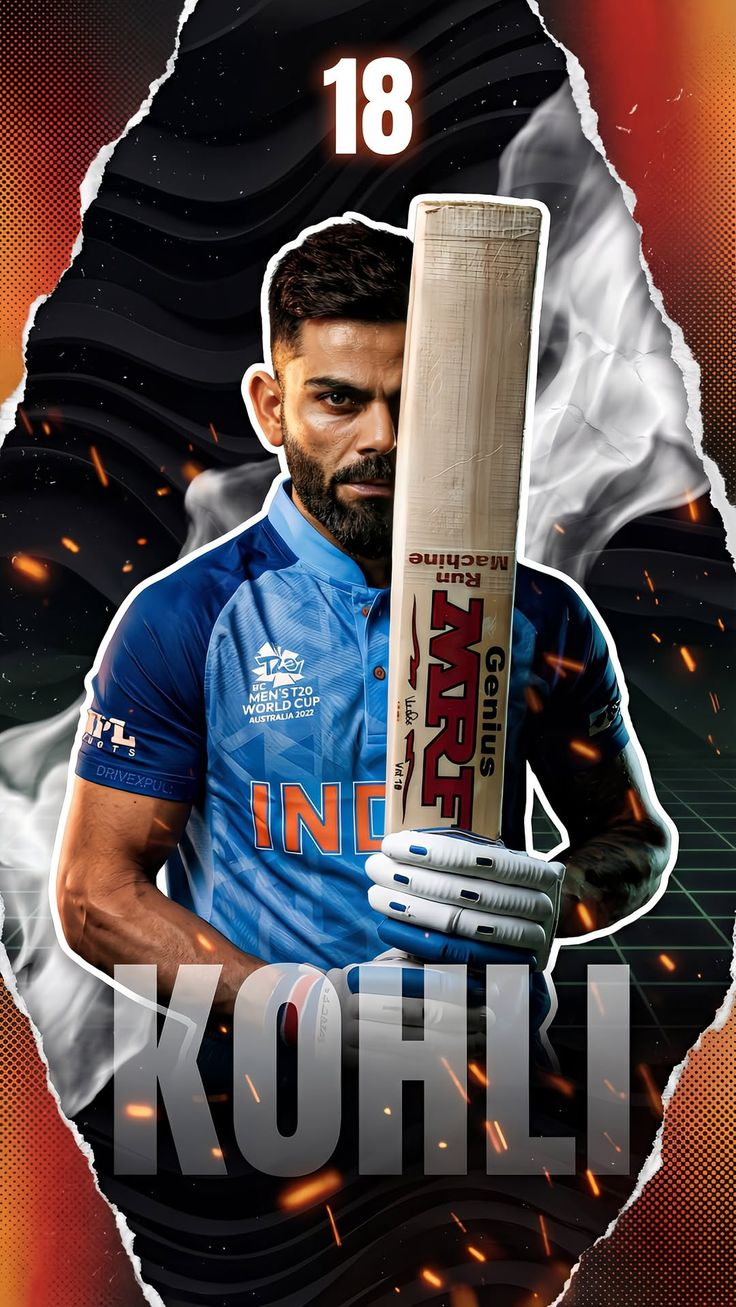 Virat Kohli Warrior Poster