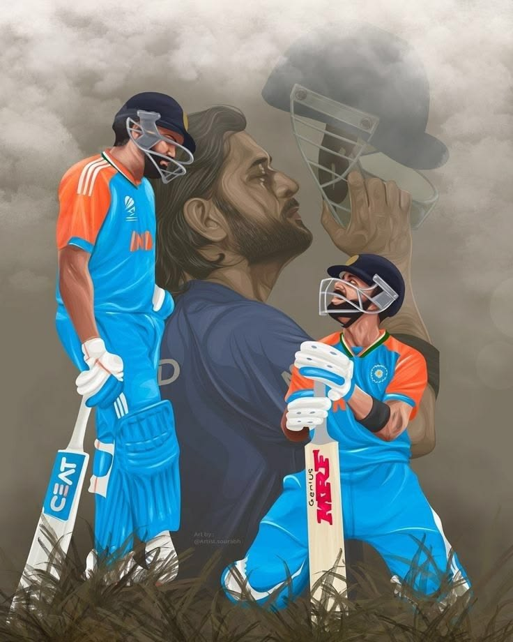 KL Rahul Artistic Tribute Premium Cricket Poster