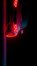 Cinematic Night Glow Car Poster