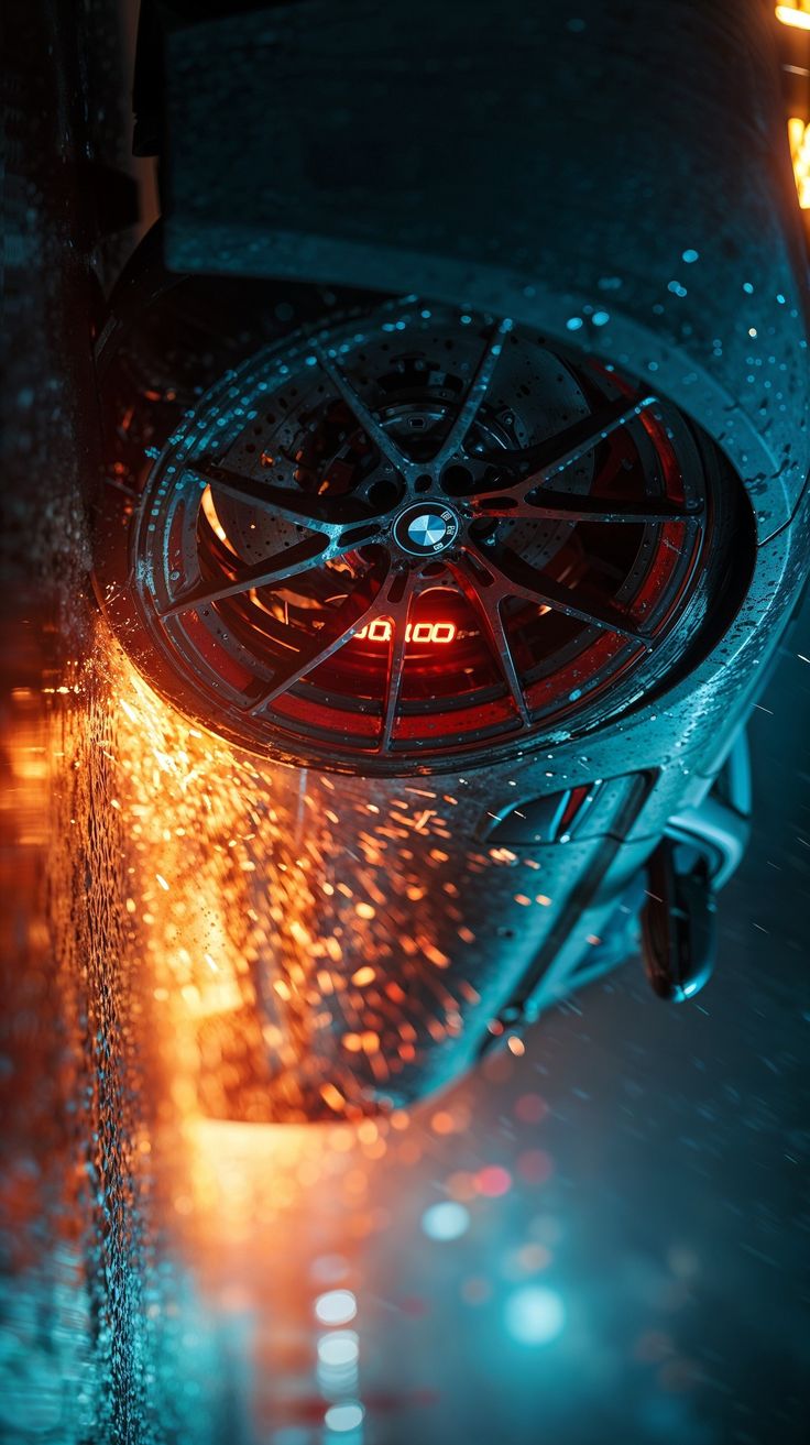 BMW Drift Sparks Poster