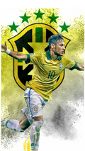 Neymar Brazil Hero Wall Art
