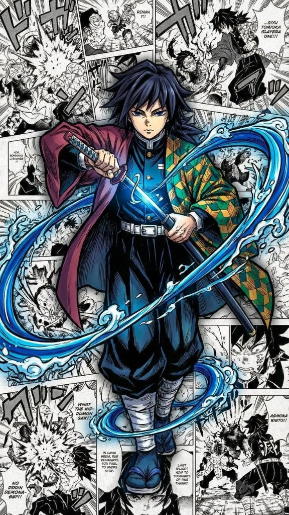 Inosuke Hashibira Unmasked Premium Anime Manga Poster