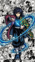 Inosuke Hashibira Unmasked Premium Anime Manga Poster