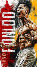 Ronaldo Power Roar Wall Art