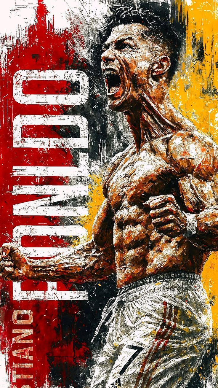 Ronaldo Power Roar Wall Art