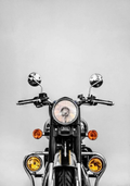 Royal Enfield Front View Poster