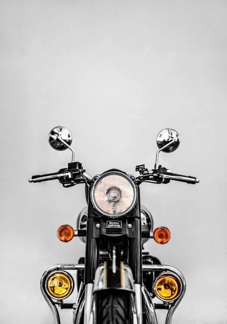 Royal Enfield Front View Poster