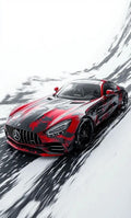 Mercedes Winter Drift Poster