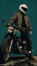 Cafe Racer Rebel Portrait