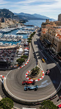 F1 Monaco Track Aerial Poster