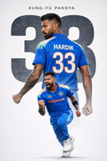 Hardik Pandya Kung-Fu Edition Poster