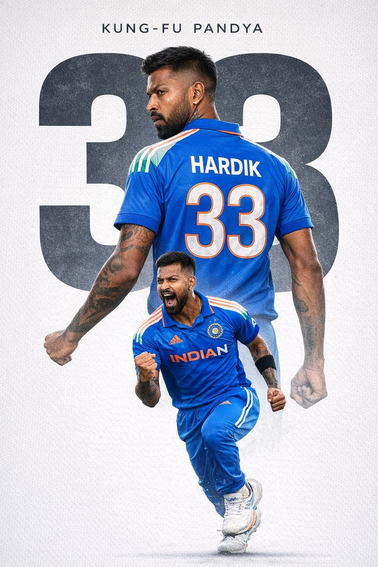 Hardik Pandya Kung-Fu Edition Poster