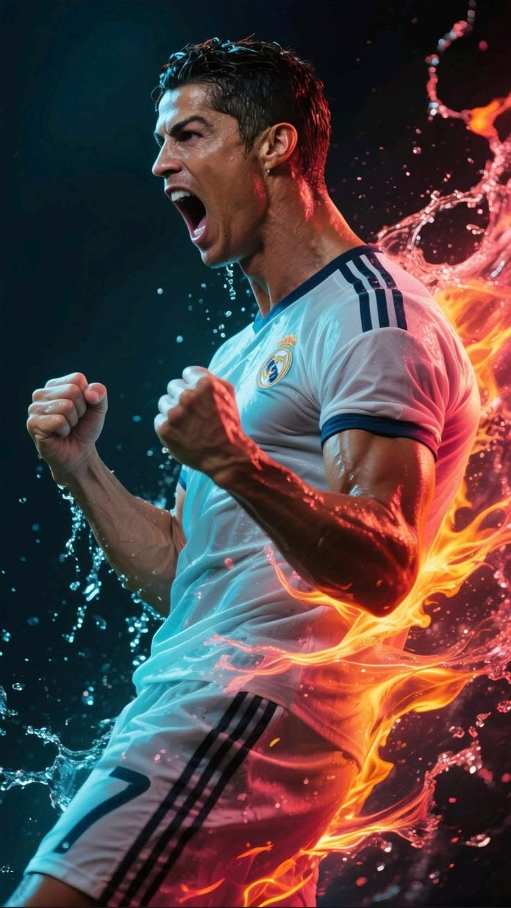 CR7 Fire Energy Poster