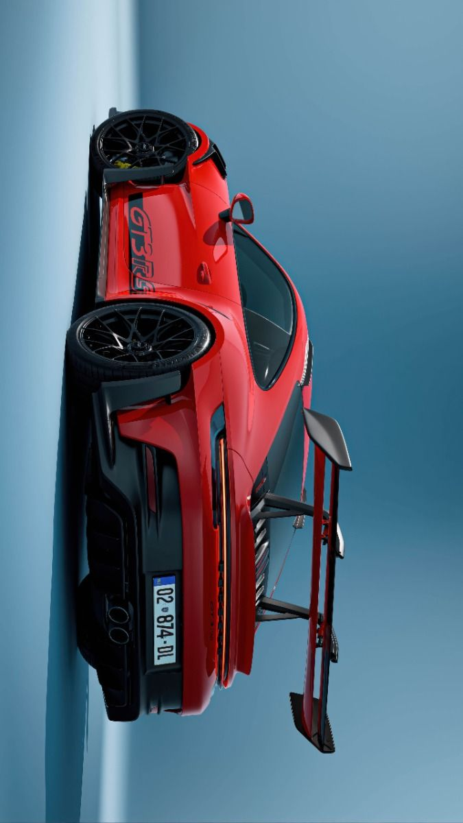 Porsche 911 Surreal Floating Car Poster