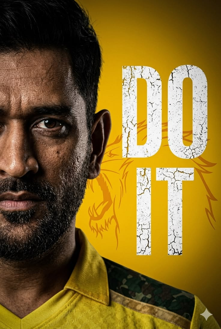 MS Dhoni Do It Poster