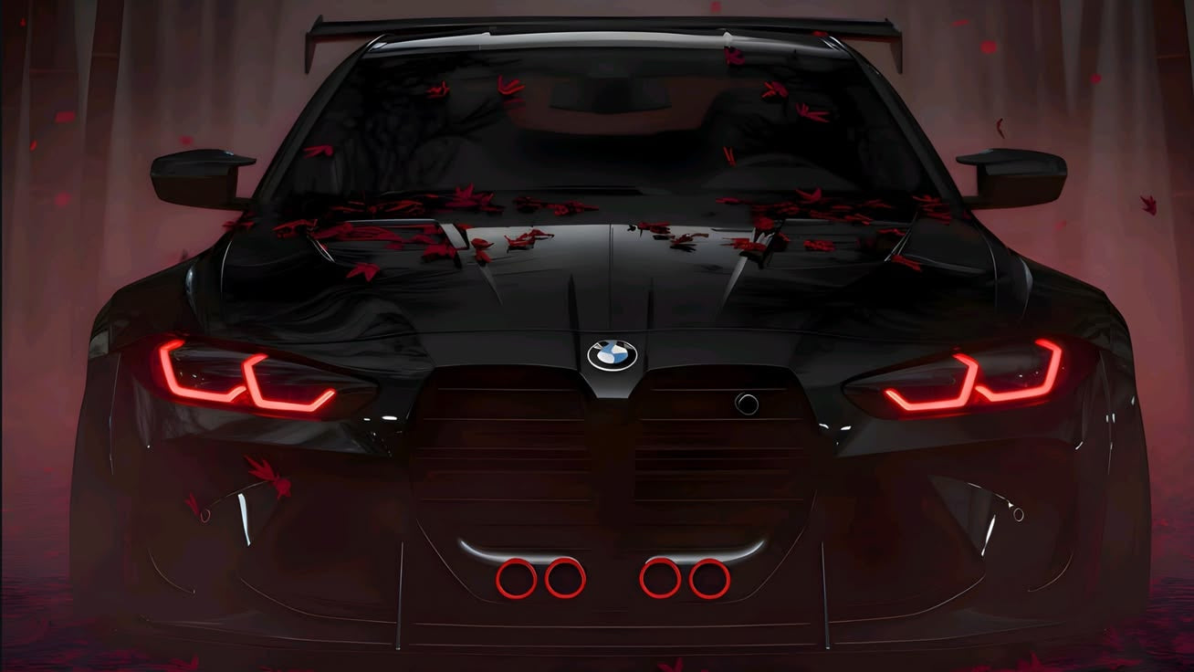 Black BMW Redline Edition Poster
