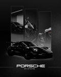 Porsche 911 Turbo Monochrome Cinematic Typography Poster