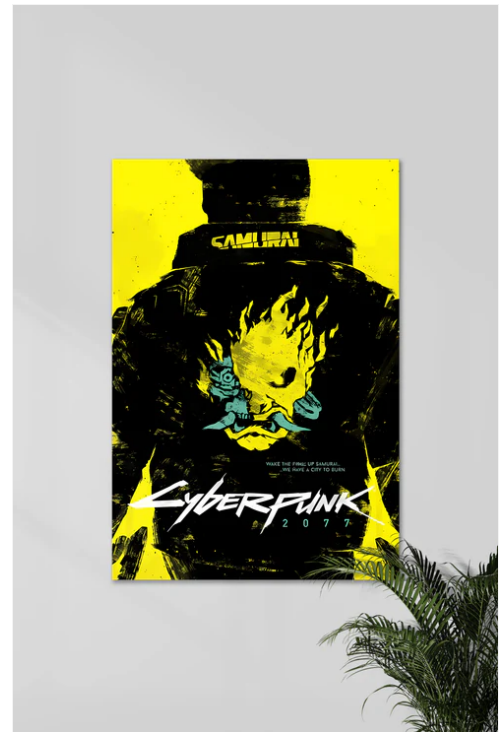 Cyberpunk Samurai Poster