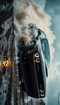 Smoky Dodge Challenger Poster