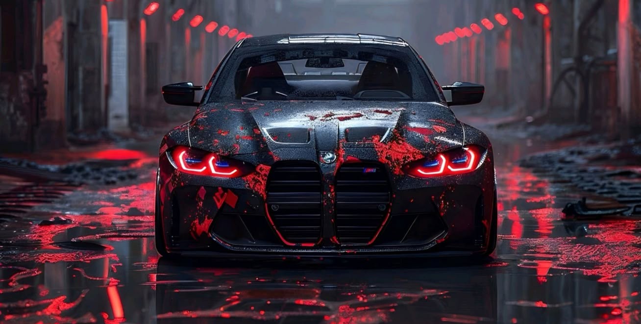 BMW M4 Redline Poster