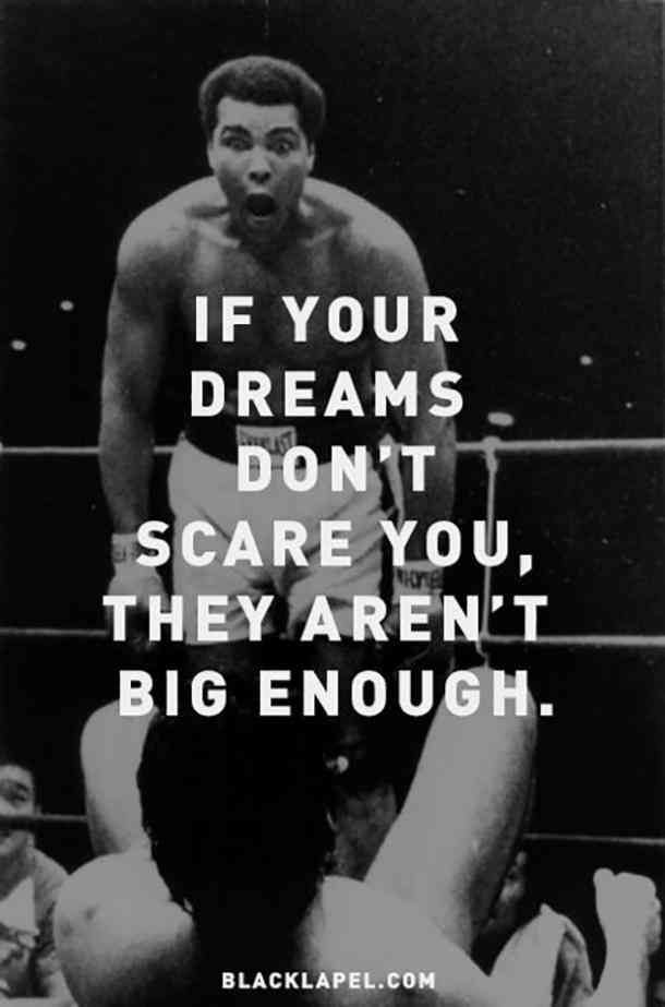 Muhammad Ali Motivational Quote Wall Poster