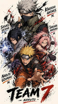 Team 7 (Naruto, Sasuke, Sakura, Kakashi) Premium Anime Manga Poster