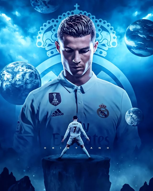 Cristiano Ronaldo Galaxy Poster