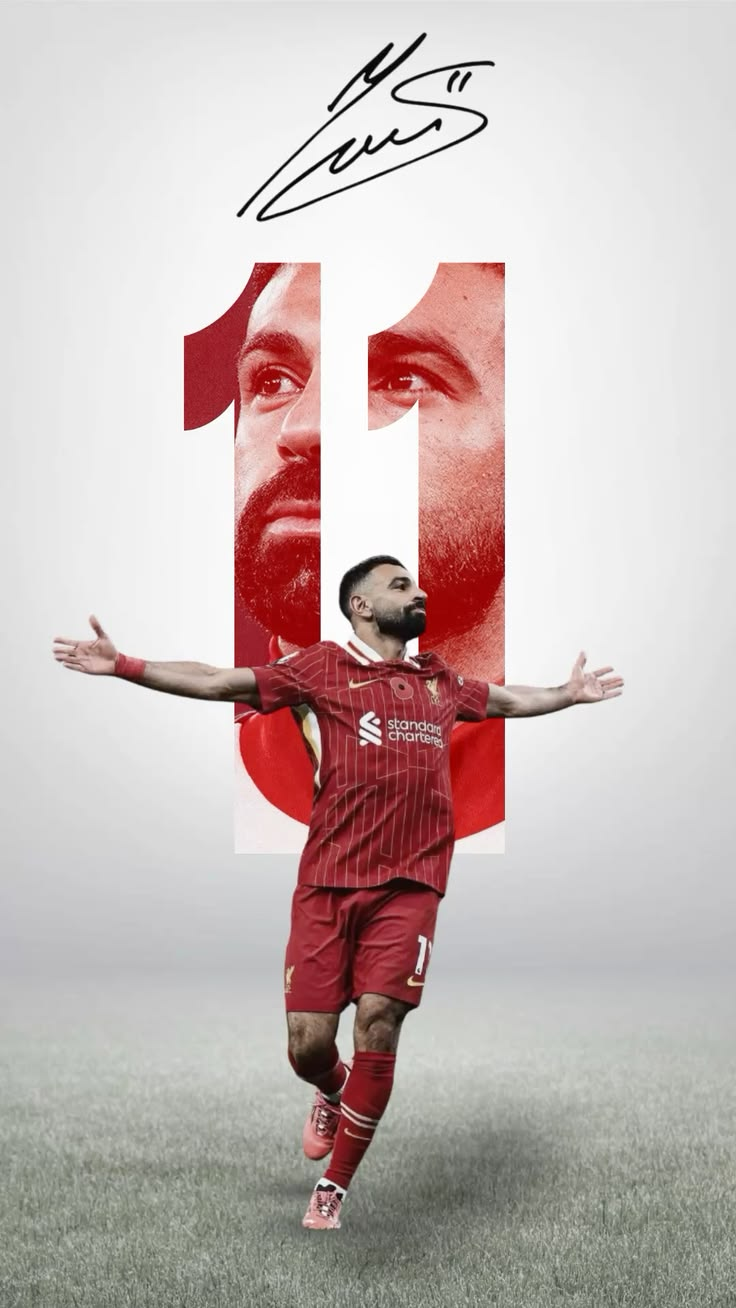 Mohamed Salah Number 11 Poster