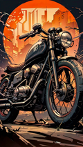 Neo City Cafe Racer Poster