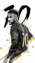 Neymar Black Gold No.10 Poster