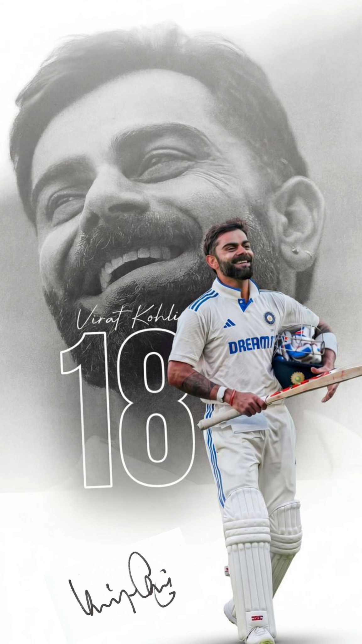Virat Kohli No.18 Poster