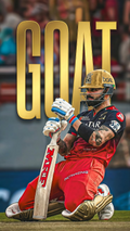 Virat Kohli GOAT Batting Poster