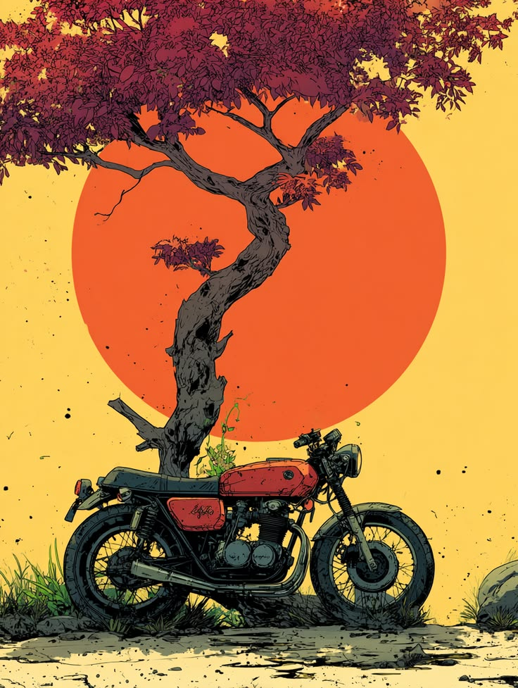 Sunset Bonsai Cafe Racer