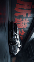 Mercedes Neon Kanji Poster