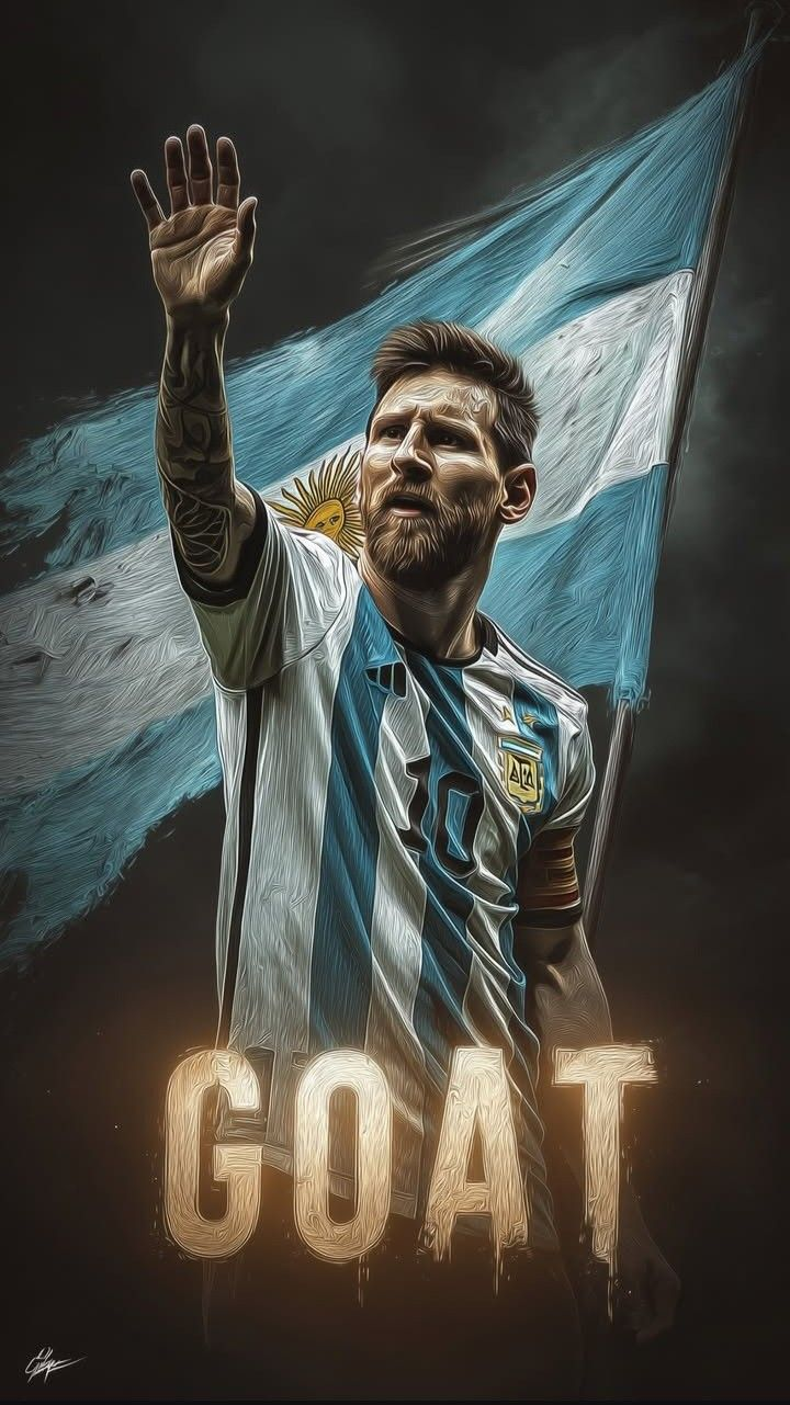 Messi Argentina GOAT Poster