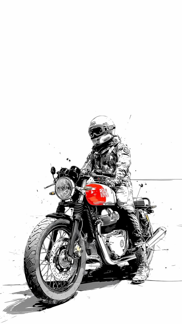 Royal Enfield Sketch Poster