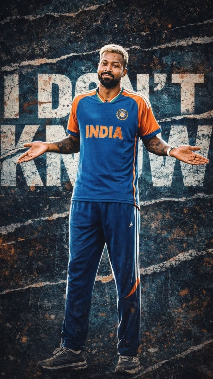 Hardik Pandya I Don't Know Poster
