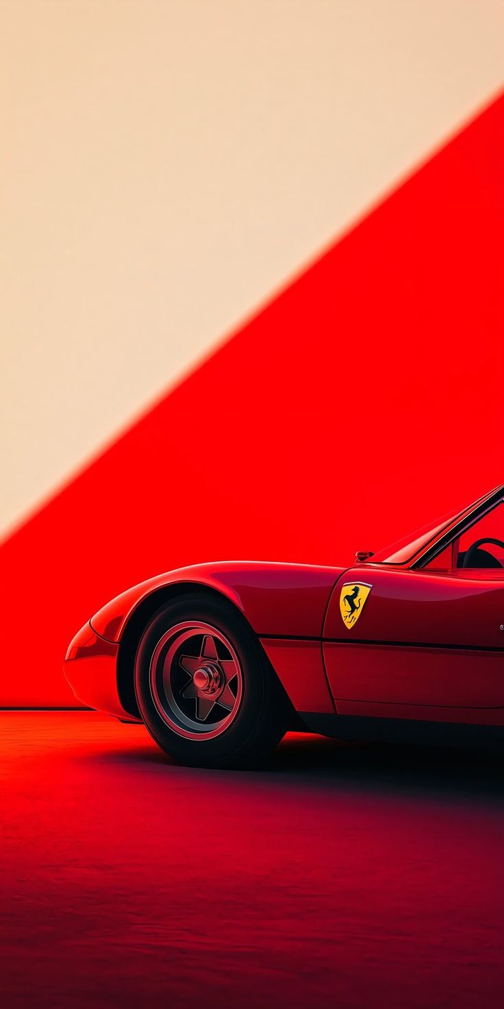 Ferrari Racing Track Drift Poster